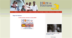 Desktop Screenshot of hopeforhaitians.org